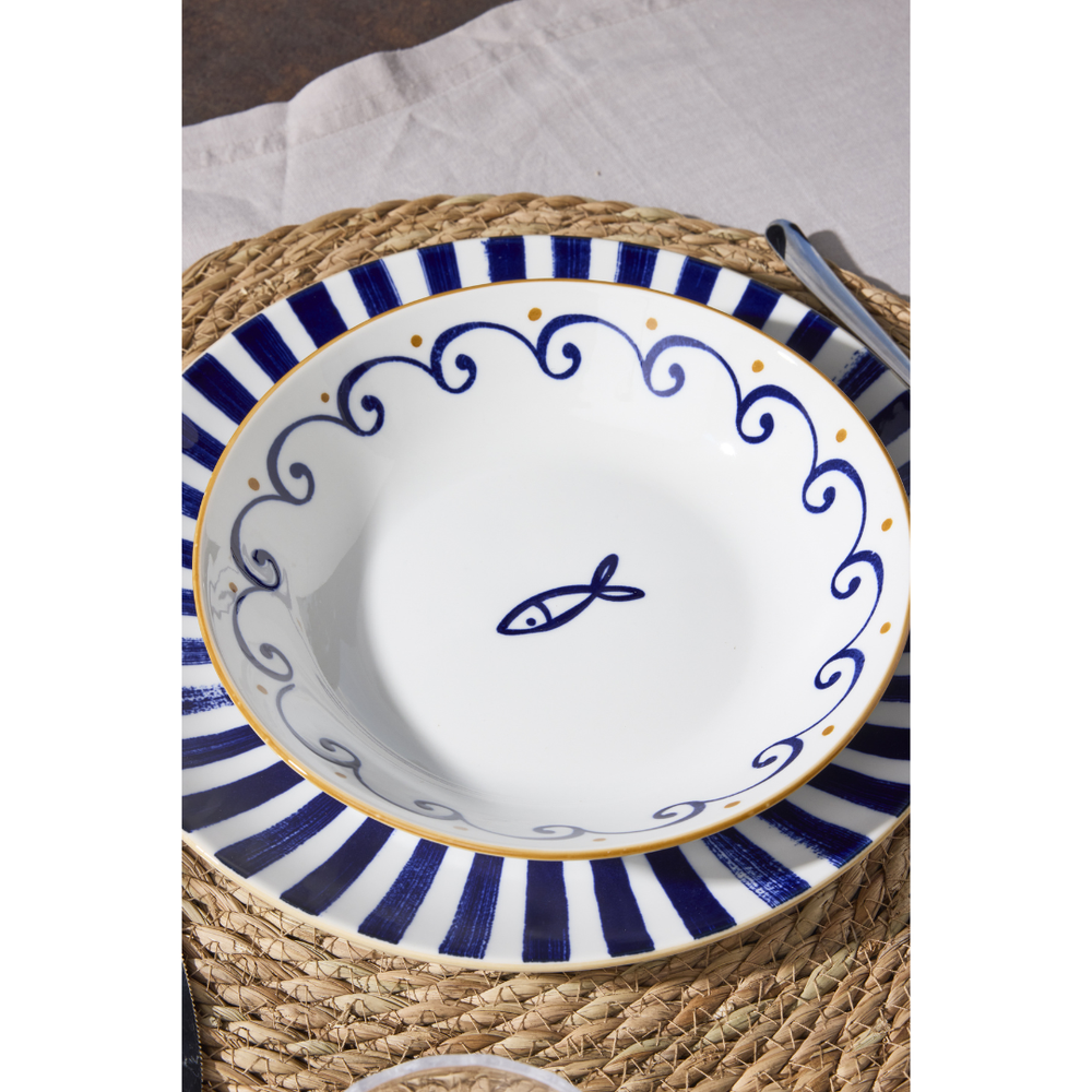 Vajilla Mediterránea azul Tognana, 18 piezas · foto 6