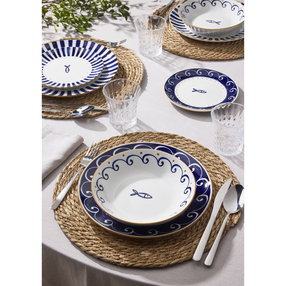 Vajilla Mediterránea azul Tognana, 18 piezas · foto 2