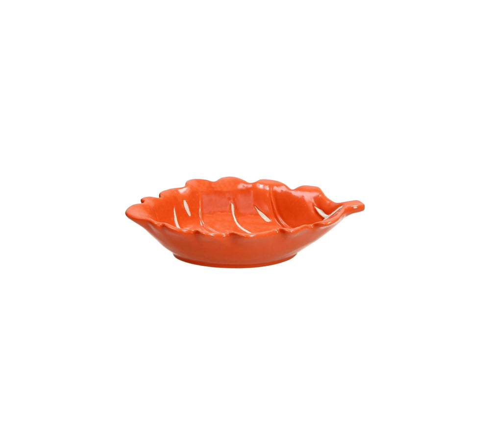 Bol de hoja naranja