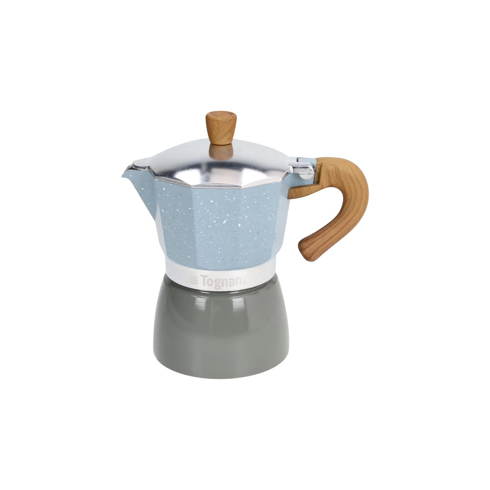 Cafetera Italiana azul 3 tazas Tognana