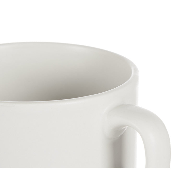SET DE 6 TAZAS DE DESAYUNO PORCELANA APILABLE BLANCA · foto 3
