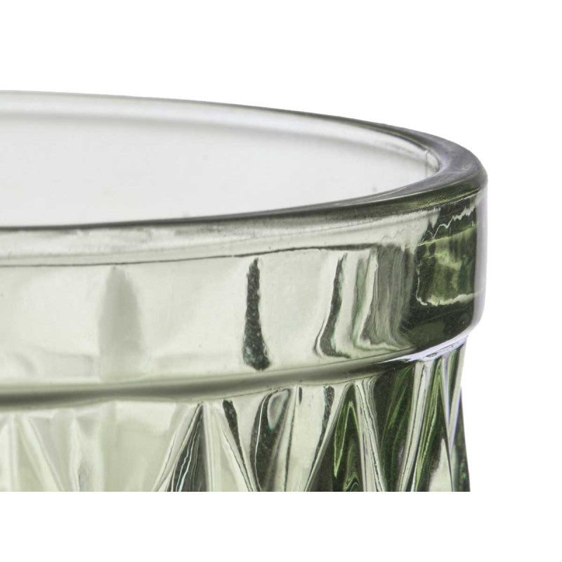 SET 6 VASOS DIAMANTE VERDE · foto 3