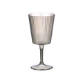 SET 4 COPAS GRIS RAYAS 400 ML