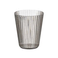SET 6 VASOS GRIS RAYAS 300 ML