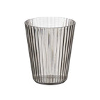 SET 6 VASOS GRIS RAYAS 300 ML