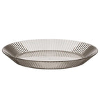 SET 6 PLATOS LLANOS GRIS RAYAS 23CM