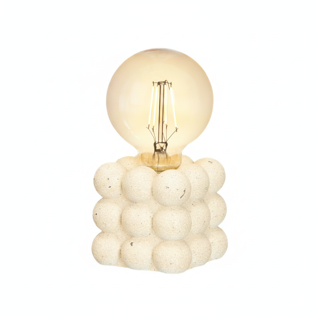 LAMPARA DECORATIVA CON BASE DE BOLAS