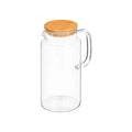 JARRA DE CRISTAL BOROSILICATO CON TAPA DE BAMBÚ 1,5 L