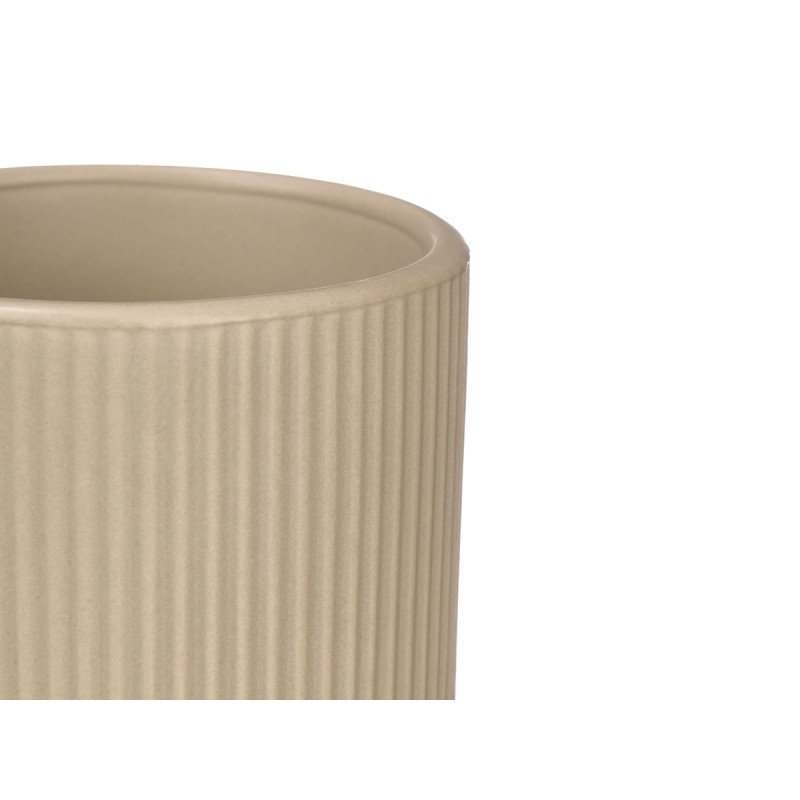 VASOS DE PORCELANA ESTRIADO COLORES NEUTROS