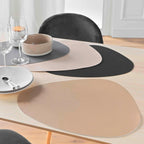 MANTEL INDIVIDUAL BEIGE FORMA PIEDRA