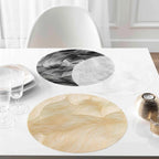BAJO PLATO REDONDO DORADO CON RELIEVE