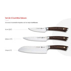 SET DE CUCHILLOS DE COCINA SAKURA 3 CLAVELES