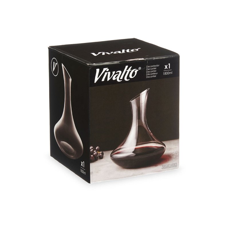 DECANTADOR DE VINO DE CRISTAL