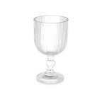 SET 6 COPAS TRANSPARENTES CON RELIEVE