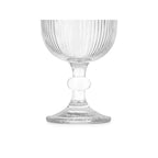 SET 6 COPAS TRANSPARENTES CON RELIEVE