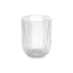 SET 6 VASOS TRASNPARENTES CON RELIEVE