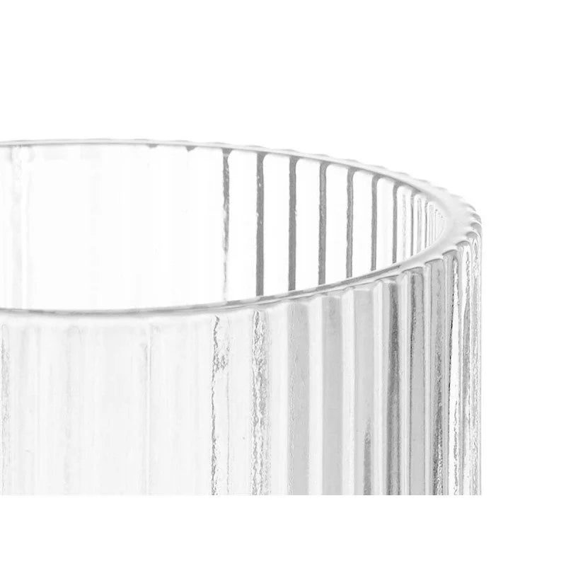 SET 6 VASOS TRASNPARENTES CON RELIEVE