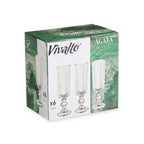SET 6 COPAS CHAMPÁN VERDE MUSGO