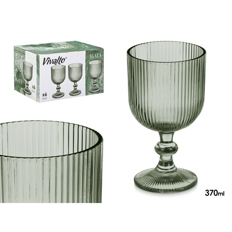 SET 6 COPAS VERDE MUSGO