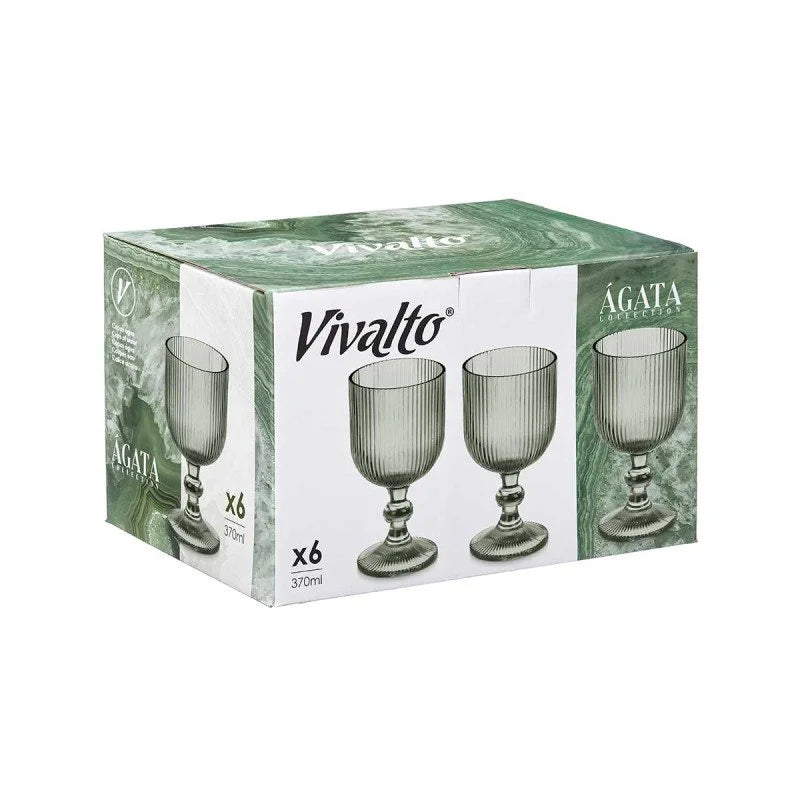 SET 6 COPAS VERDE MUSGO