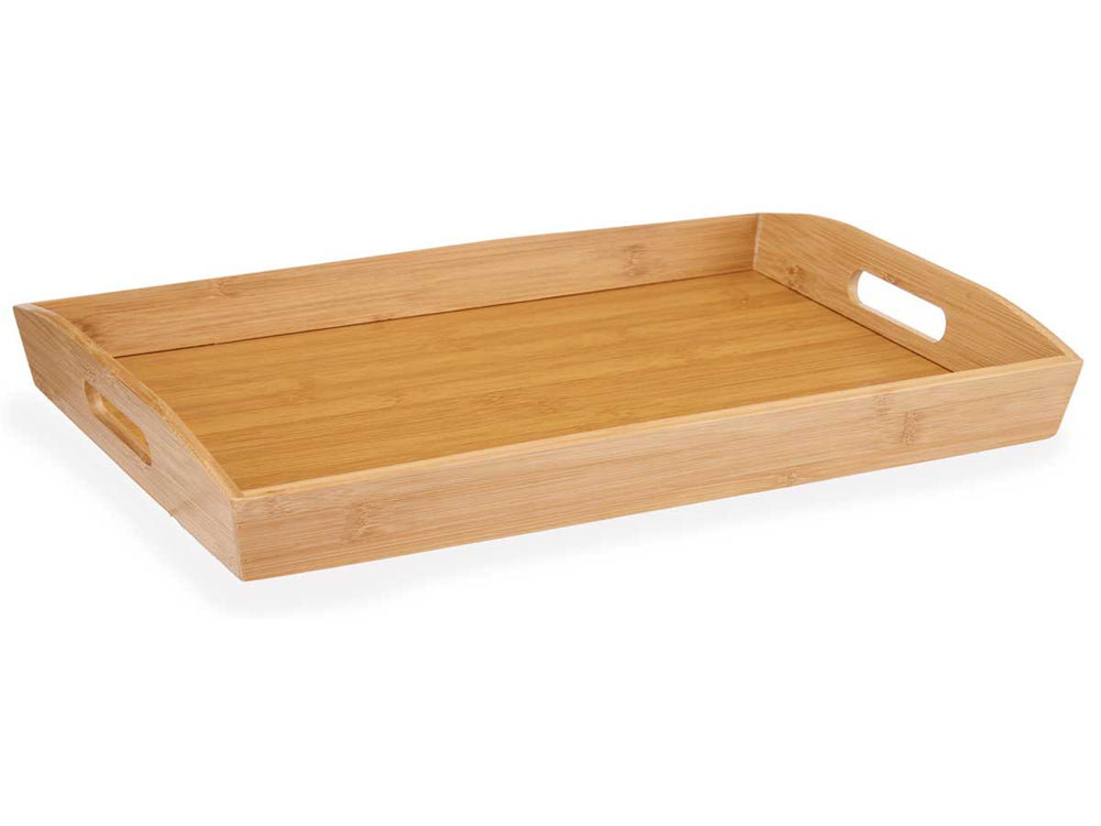 BANDEJA DE BAMBÚ CON ASAS 43,7X29,5X5,5CM