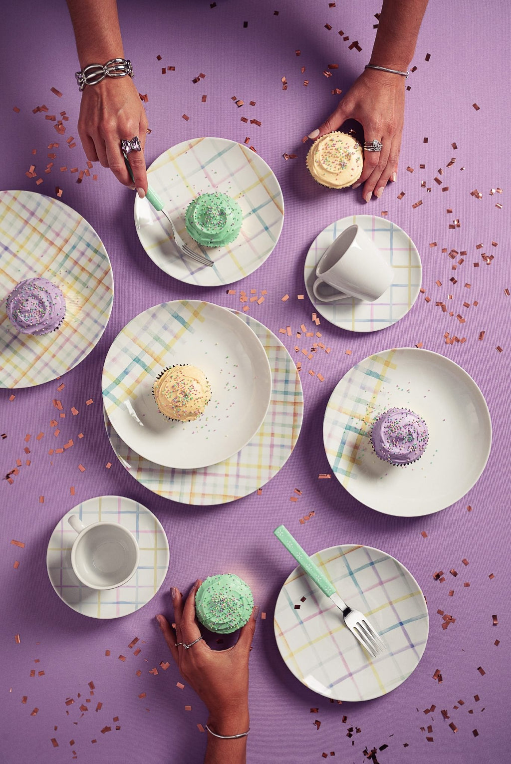 SET 6 PLATOS DE POSTRE SWEET COLOR TRAMONTINA