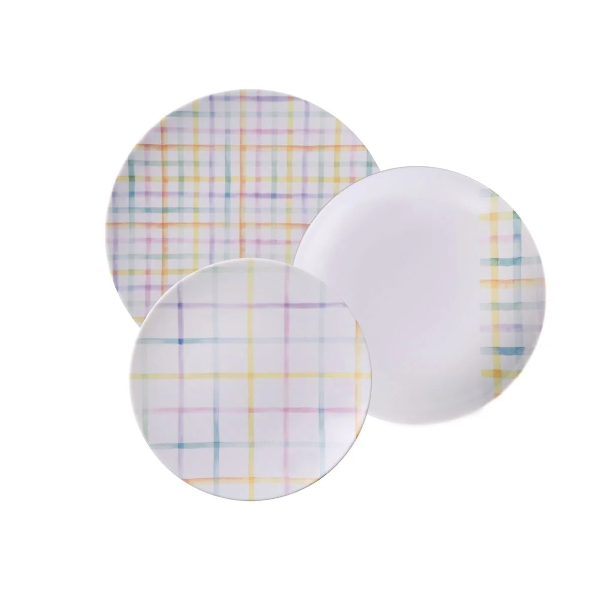 SET 6 PLATOS LLANOS SWEET COLOR TRAMONTINA