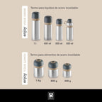 TERMO PARA LÍQUIDOS DE ACERO INOXIDABLE 800 ML BRA