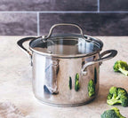 BATERÍA DE COCINA BRA DE ACERO INOXIDABLE 5 PIEZAS