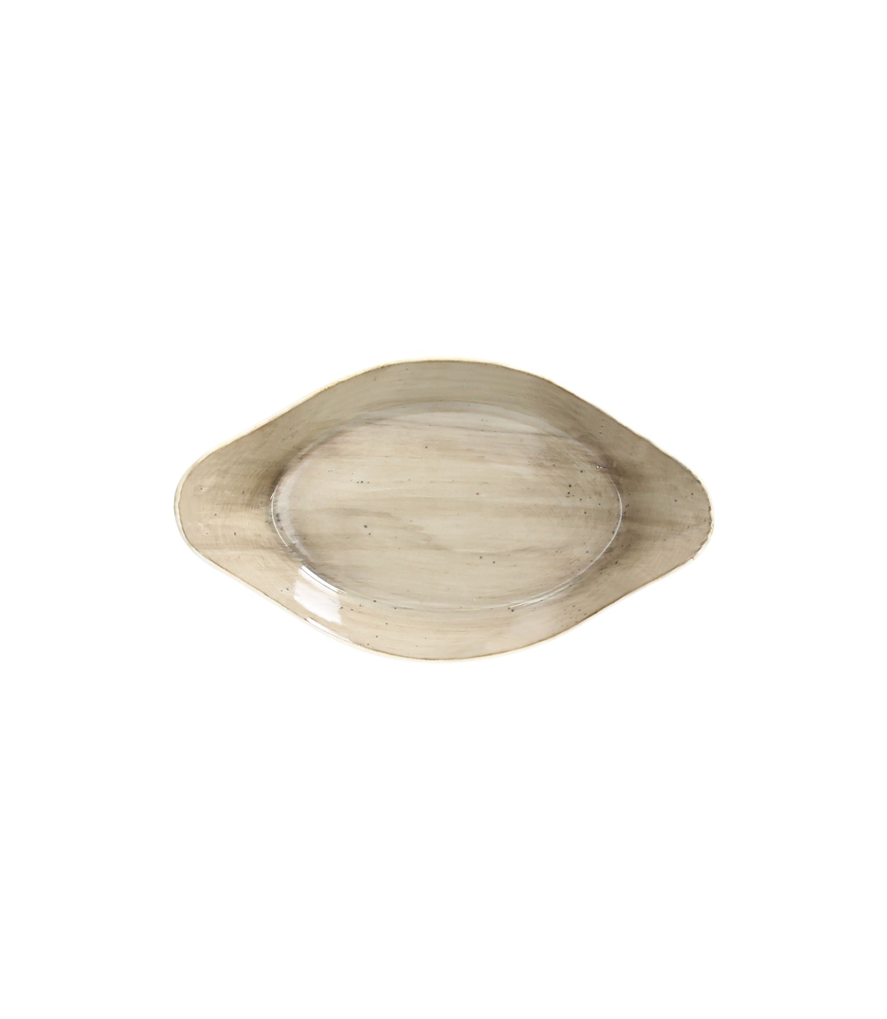 FUENTE DE HORNO OVAL B-RUSH 23 CM GRIS