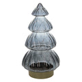 ÁRBOL DECORATIVO DE CRISTAL GRIS CON LUZ LED