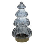 ÁRBOL DECORATIVO DE CRISTAL GRIS CON LUZ LED