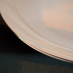 VAJILLA DELPHI BLANCA CON FILO DORADO 18 PIEZAS
