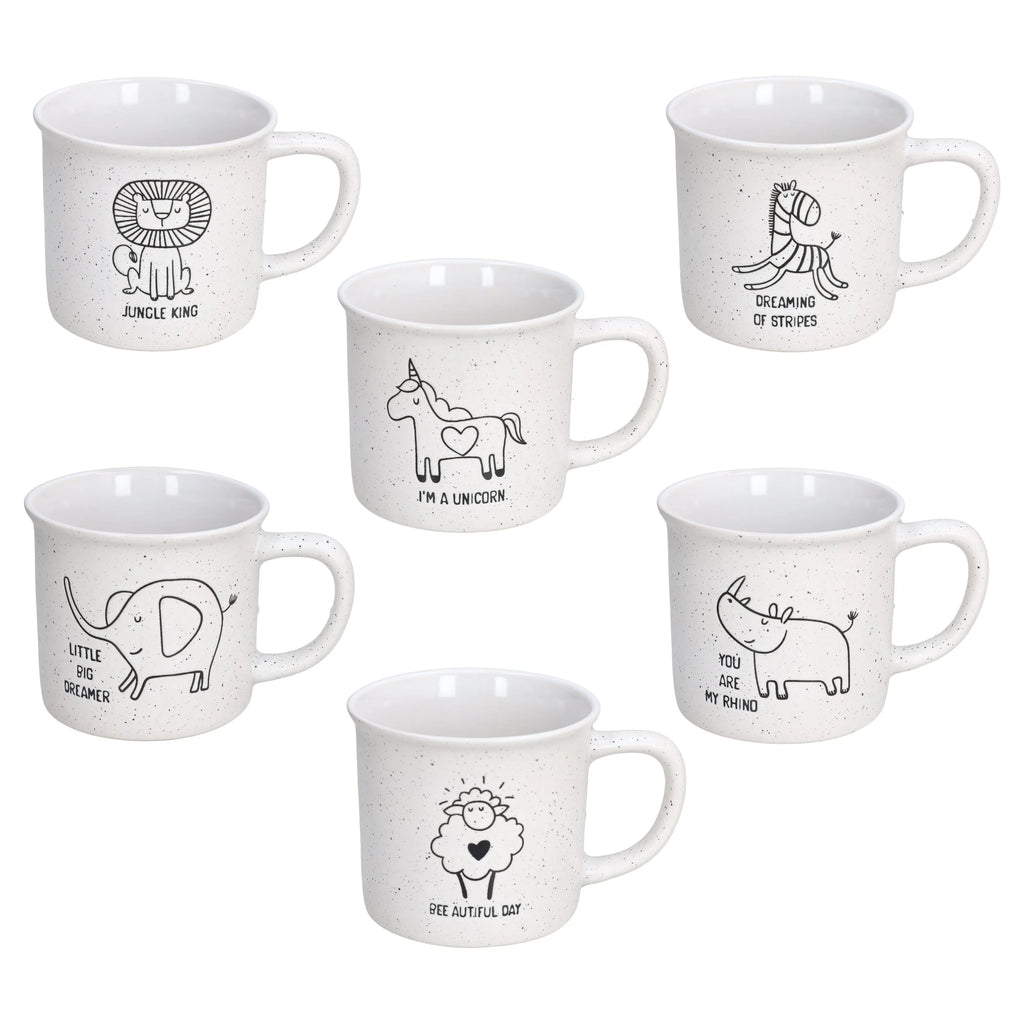 SET 6 TAZAS LITTLE FUNNY ONES 300 ML mm