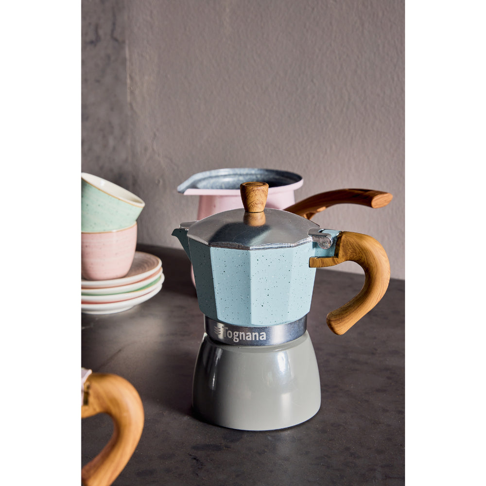 Cafetera Italiana azul 3 tazas Tognana · foto 2