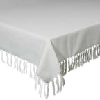 MANTEL BLANCO ROTO CON FLECOS