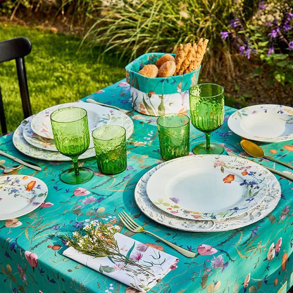 MANTEL VERDE FLORAL