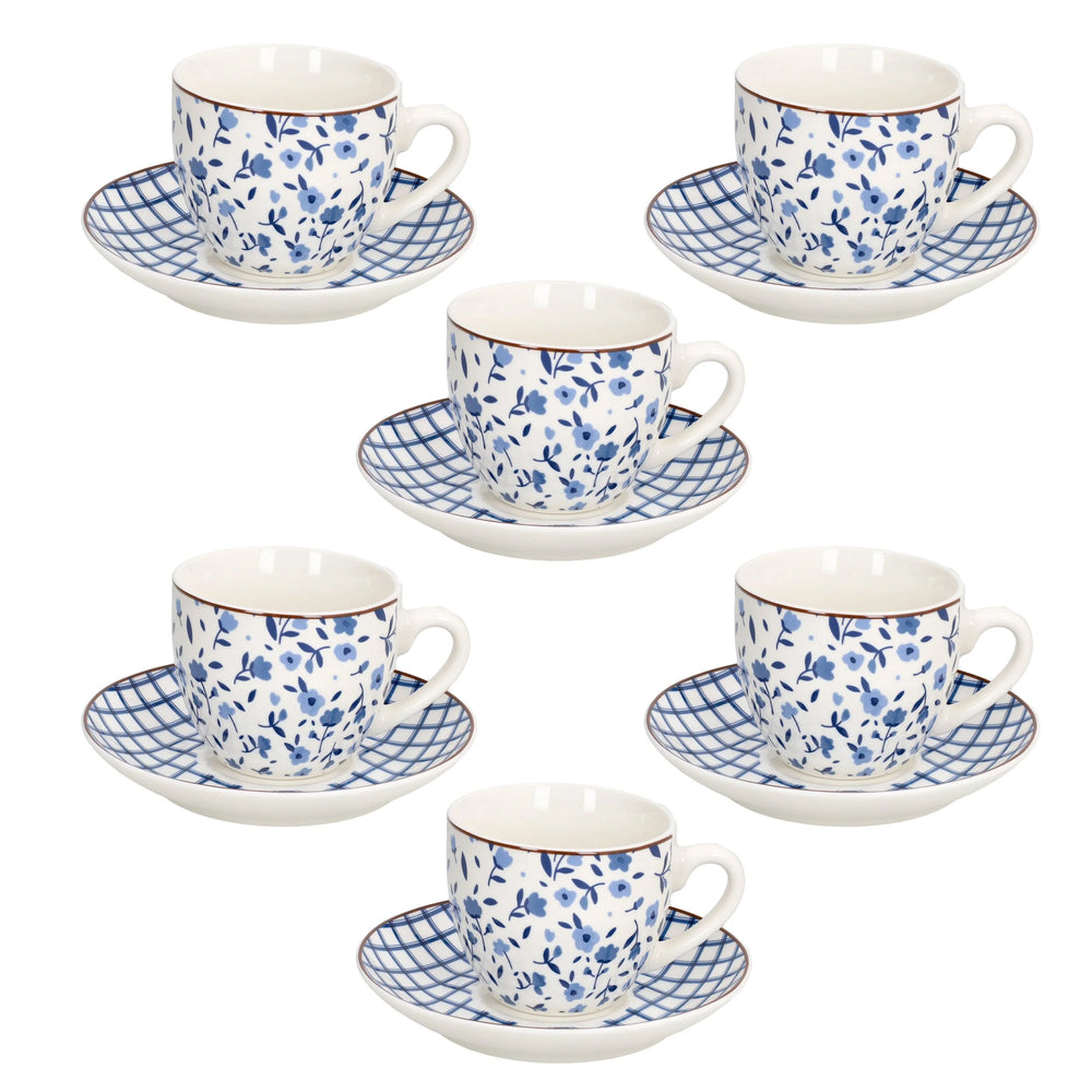Set 6 tazas Café con plato Cottage · foto 6