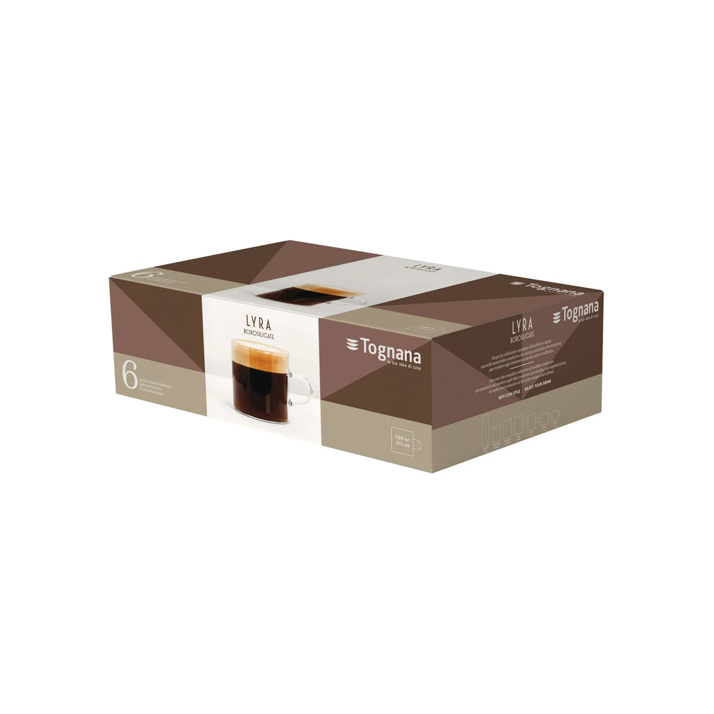 SET 6 TAZAS BORISILICATO 130 CC