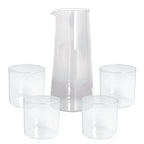 SET JARRA + 4 VASOS LYRA BOROSILICATO TOGNANA