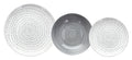 VAJILLA 18 PIEZAS MADISON KOONAN GRIS