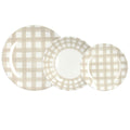 VAJILLA  CALEDONIA BEIGE 18 PIEZAS