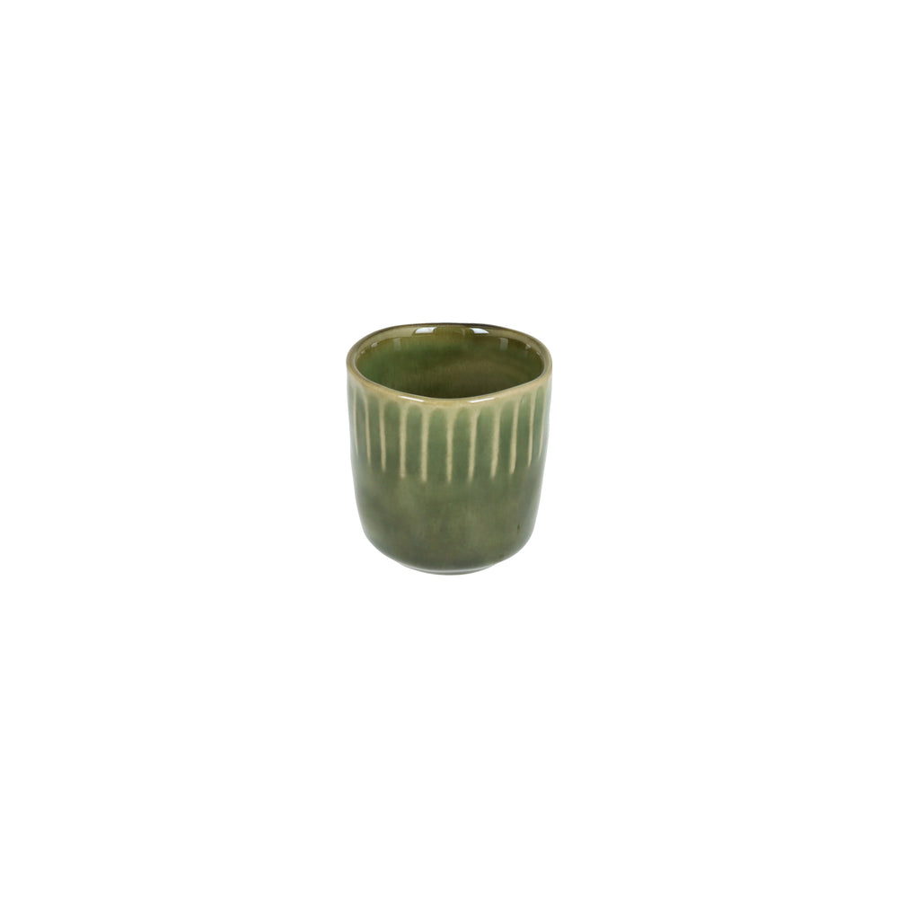 Set 6 vasos Café corto verde Calypso 100 cc