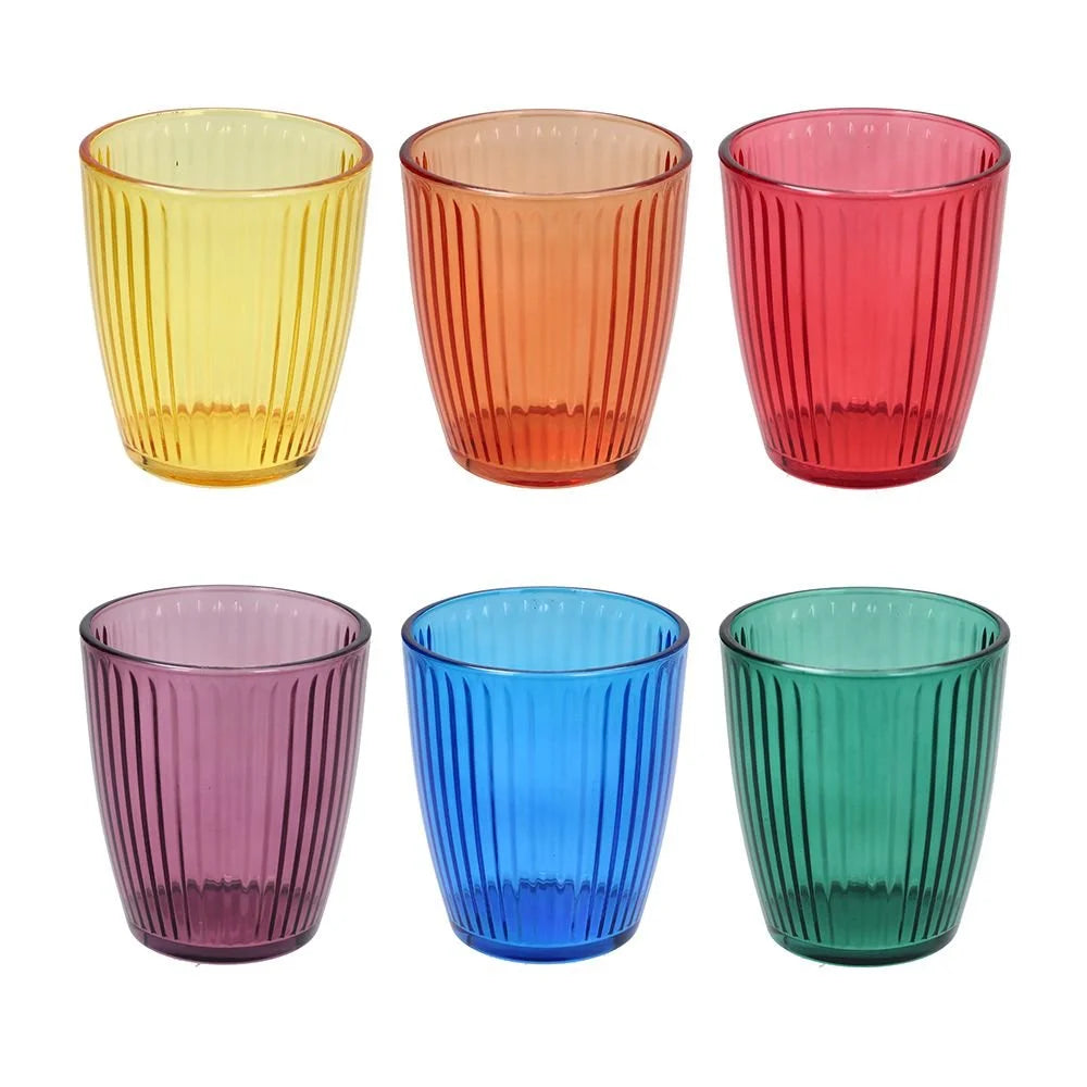 SET 6 VASOS PANAMA COLORES TOGNANA