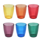 SET 6 VASOS PANAMA COLORES TOGNANA
