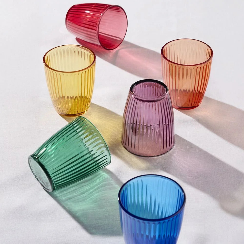 SET 6 VASOS PANAMA COLORES TOGNANA