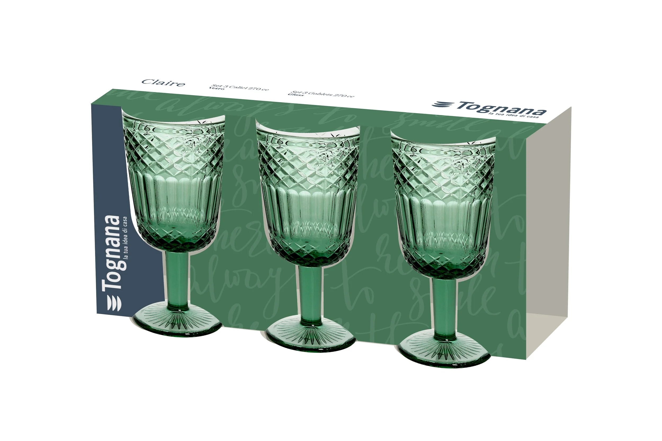 SET 3 COPAS CLAIRE VERDE