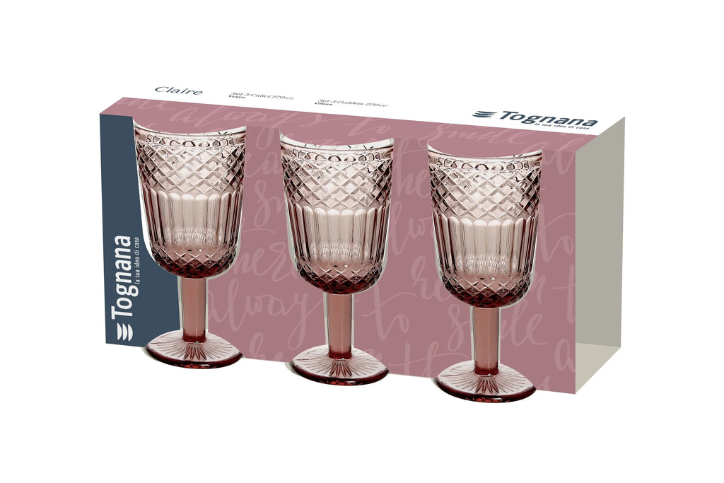 SET 3 COPAS CLAIRE MALVA ROSADO