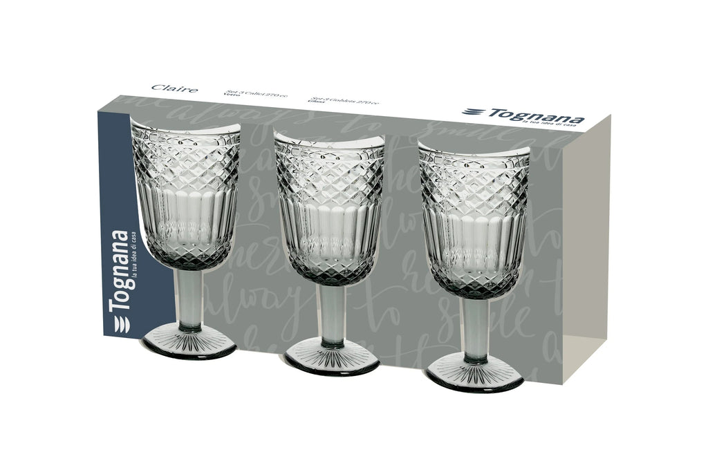 SET 3 COPAS CLAIRE GRIS