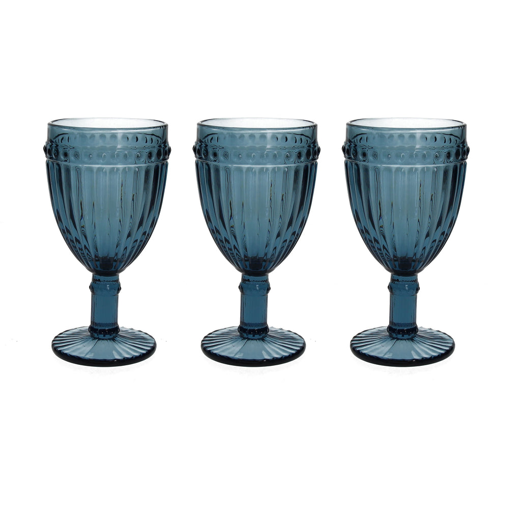 SET DE 3 COPAS DORICO AZUL